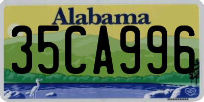 AL license plate 35CA996