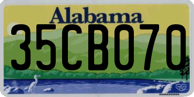 AL license plate 35CB070