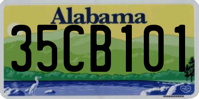 AL license plate 35CB101