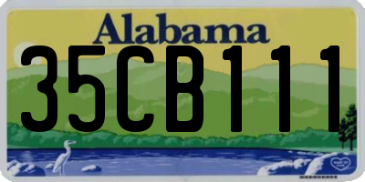 AL license plate 35CB111