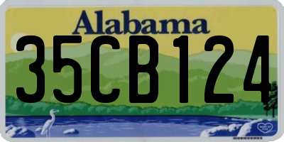 AL license plate 35CB124