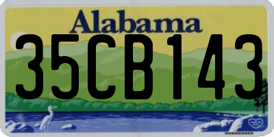 AL license plate 35CB143