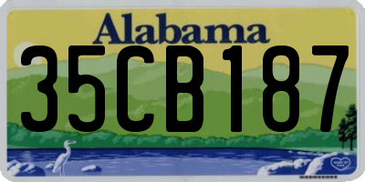 AL license plate 35CB187