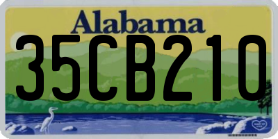 AL license plate 35CB210