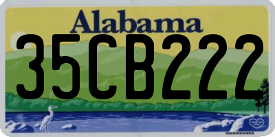 AL license plate 35CB222