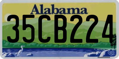 AL license plate 35CB224