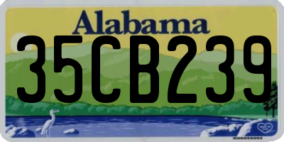 AL license plate 35CB239