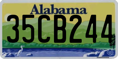 AL license plate 35CB244