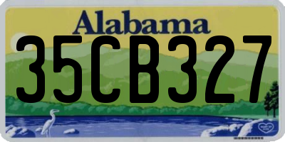 AL license plate 35CB327