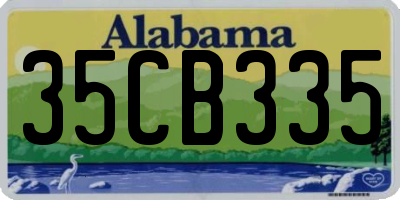AL license plate 35CB335