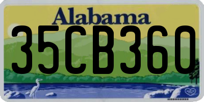 AL license plate 35CB360