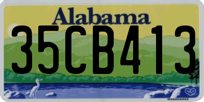 AL license plate 35CB413