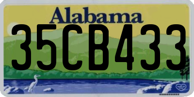 AL license plate 35CB433