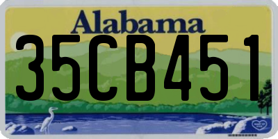 AL license plate 35CB451