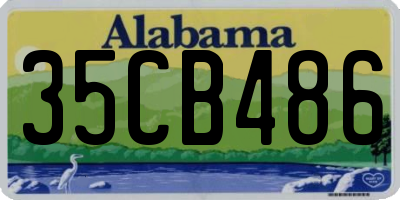 AL license plate 35CB486