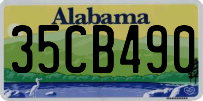 AL license plate 35CB490