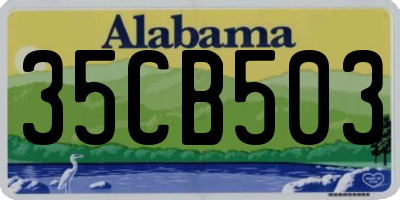 AL license plate 35CB503