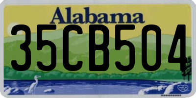 AL license plate 35CB504