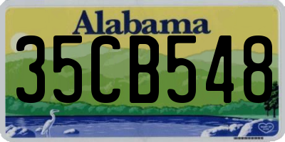 AL license plate 35CB548