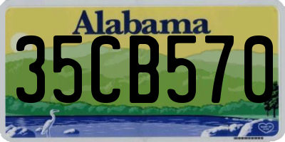 AL license plate 35CB570