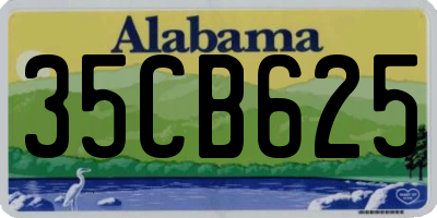 AL license plate 35CB625