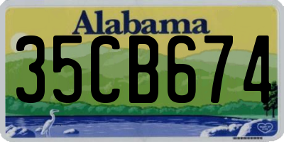 AL license plate 35CB674