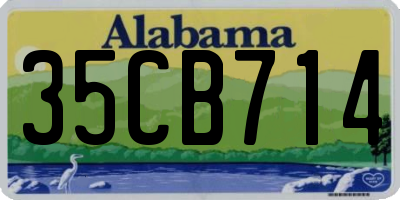 AL license plate 35CB714