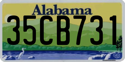 AL license plate 35CB731