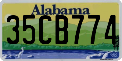 AL license plate 35CB774