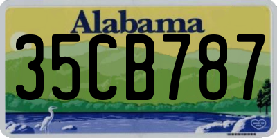 AL license plate 35CB787