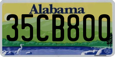 AL license plate 35CB800