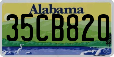 AL license plate 35CB820