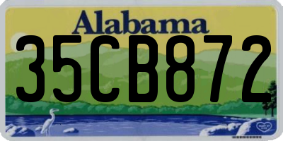 AL license plate 35CB872