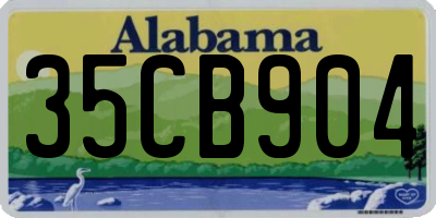AL license plate 35CB904