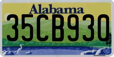 AL license plate 35CB930