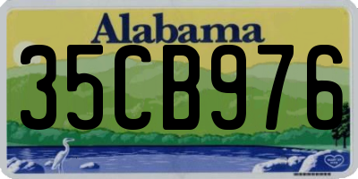 AL license plate 35CB976