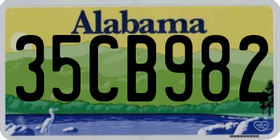 AL license plate 35CB982