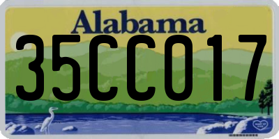 AL license plate 35CC017