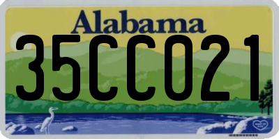 AL license plate 35CC021