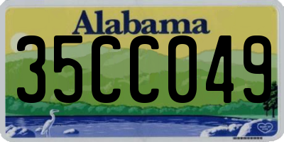 AL license plate 35CC049