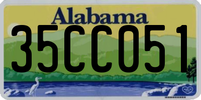 AL license plate 35CC051