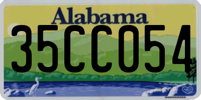 AL license plate 35CC054