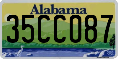 AL license plate 35CC087