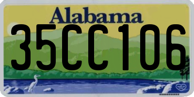 AL license plate 35CC106