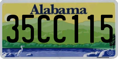 AL license plate 35CC115