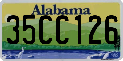 AL license plate 35CC126
