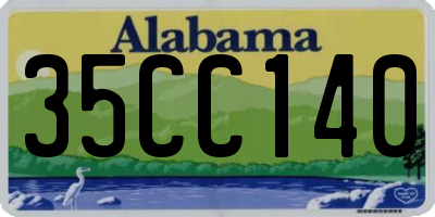 AL license plate 35CC140