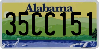 AL license plate 35CC151