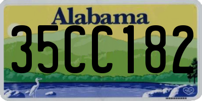 AL license plate 35CC182
