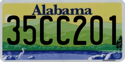 AL license plate 35CC201